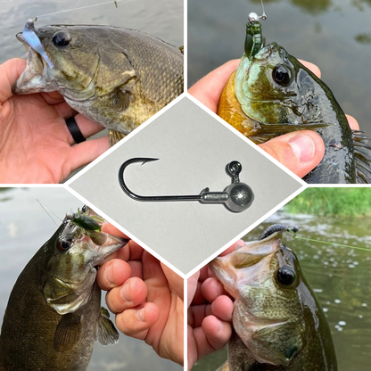 (15pcs) High Quality Fishing Jig Head 1/64oz, 1/32oz, 1/16oz