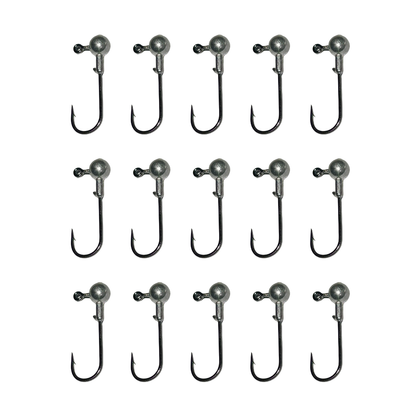 (15pcs) High Quality Fishing Jig Head 1/64oz, 1/32oz, 1/16oz